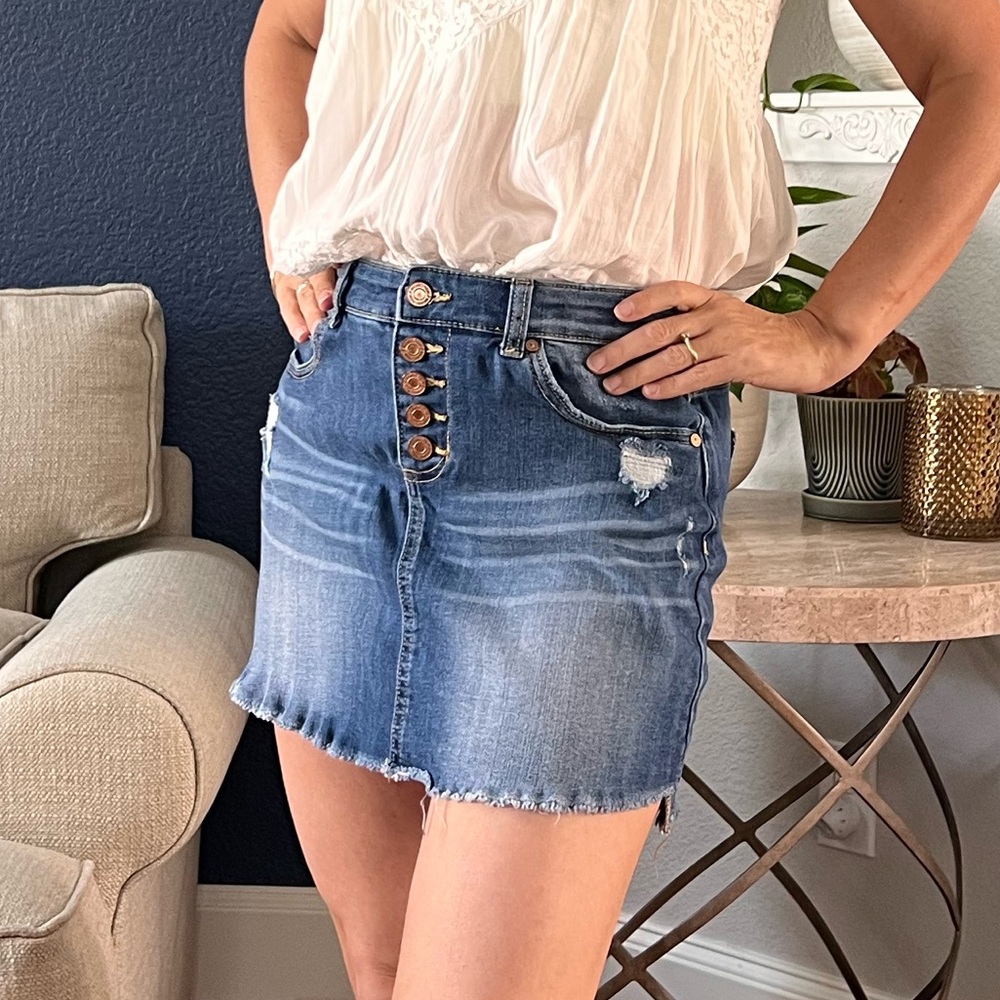 Indigo Rein Blue Denim skirt